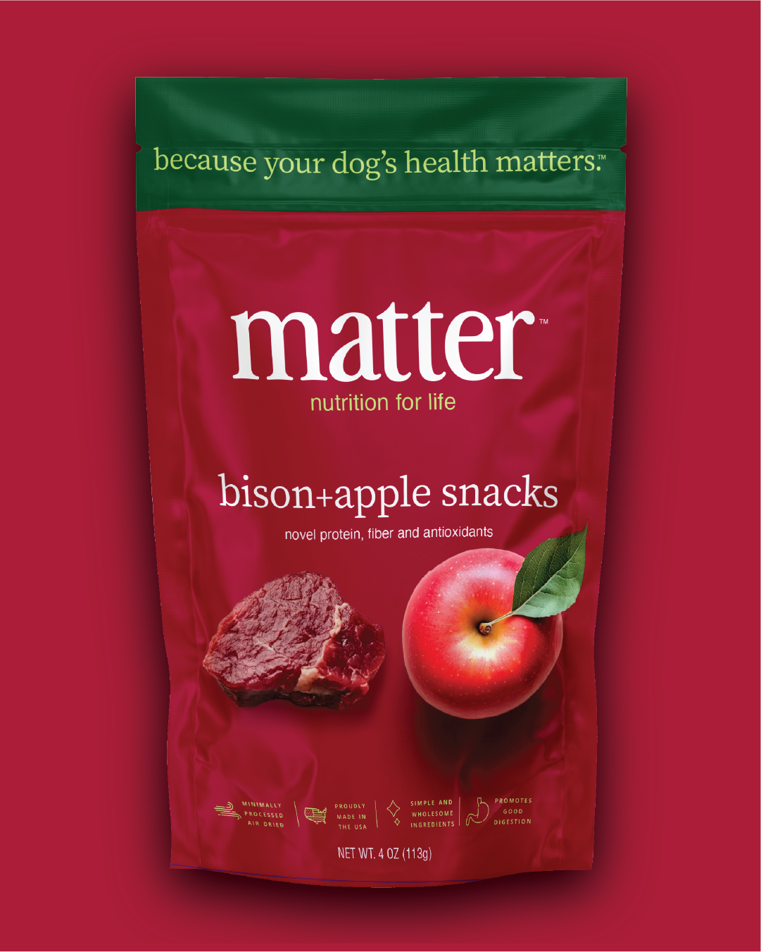Bison and Apple Snacks